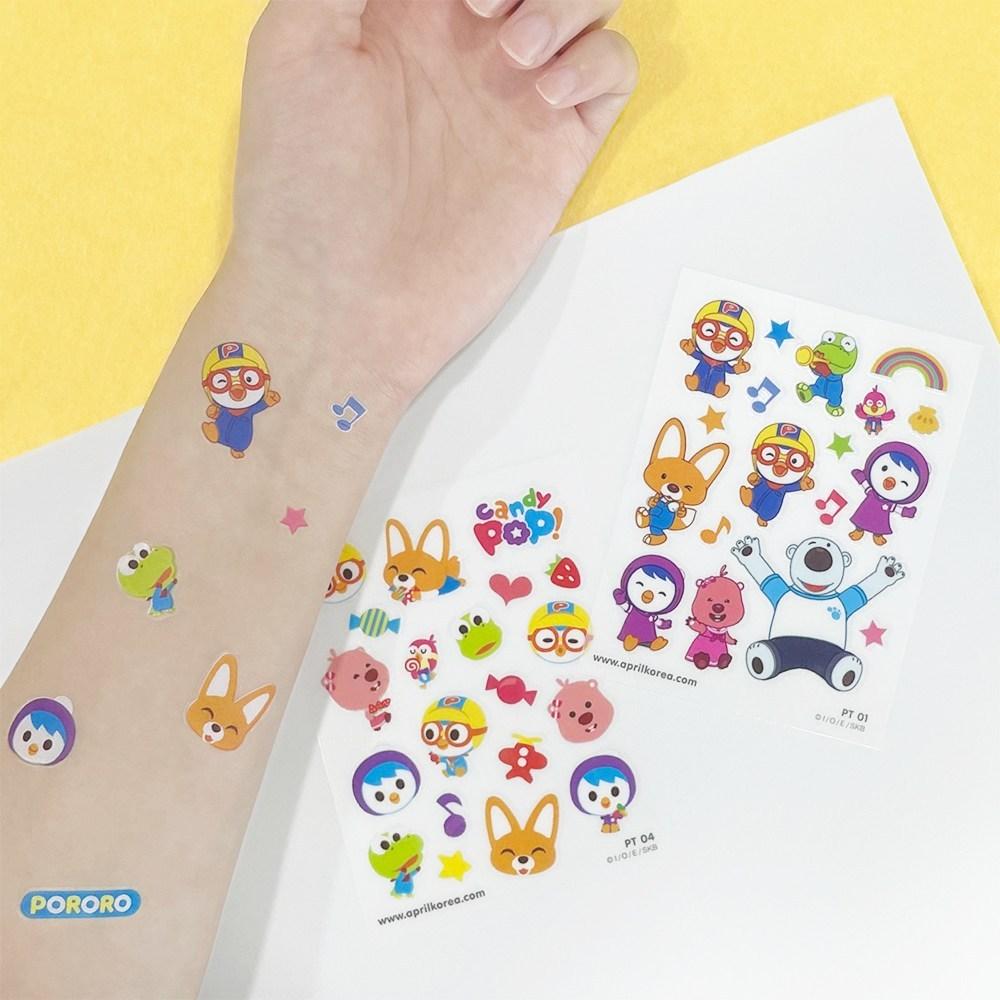 Pororo children's body sticker, mixed colors, 1 piece