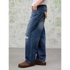 GXG Men's Irregular Distressed Washed Jeans