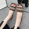 Women Large Size Fashionable Sandals and Slippers New Summer Style Flat Bottomed Metal Strappy Sandals for Women
