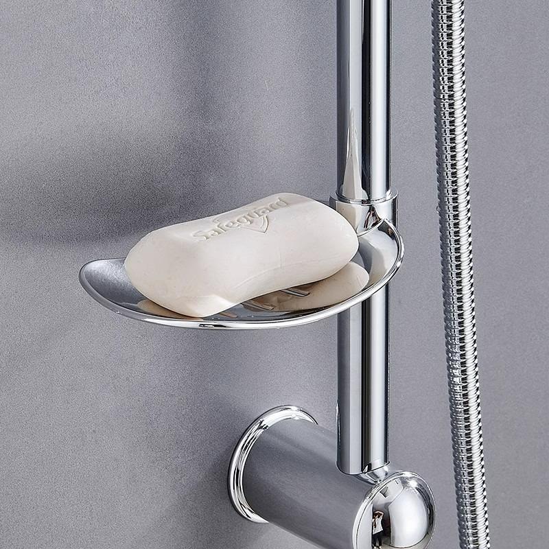 Shower Set with High Pressure Bathroom Shower Head System for Home Hotel Overhead Rainfall Shower Combo Black Round/Square
