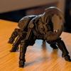 3D-gedrucktes mechanisches Herkuleskäfer-Modell - Cyberpunk-Stil Roboter-Insekten-Figur für Schreibtischdekoration & Sammlergeschenk