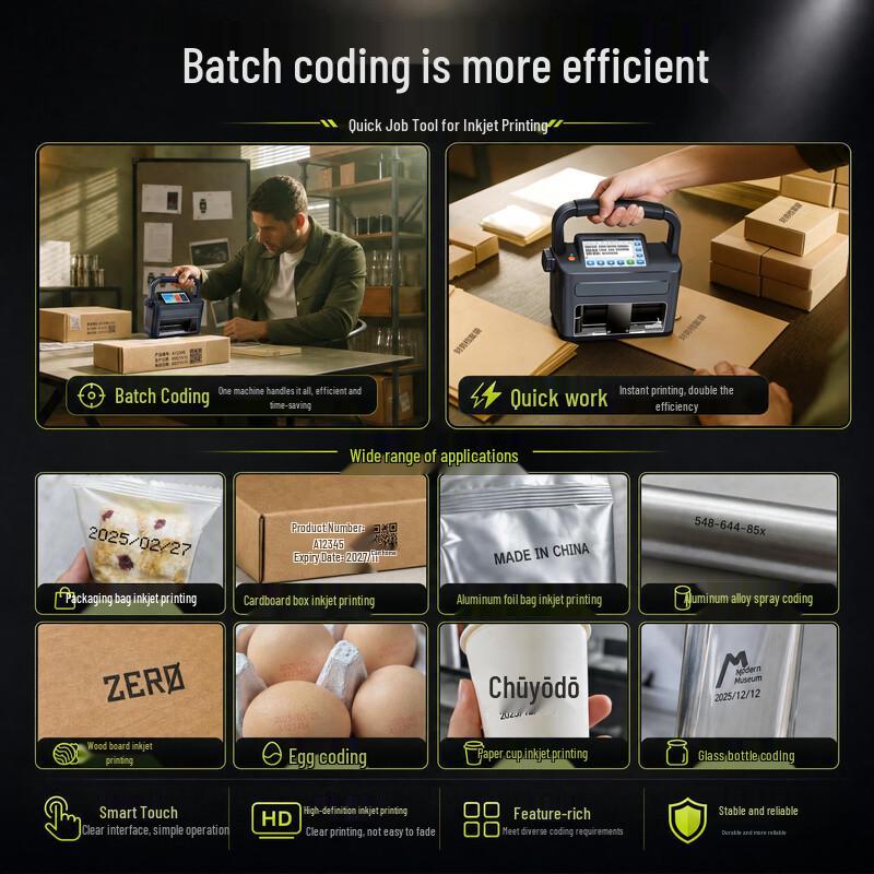 BENTSAI Handheld Portable Inkjet Batch Coding Machine