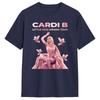 Cardi B Little Miss Drama Tour 2026 T Shirt Harajuku TShirts Short Sleeve Funny Tops Summer Pure Cotton Plus Size Tees