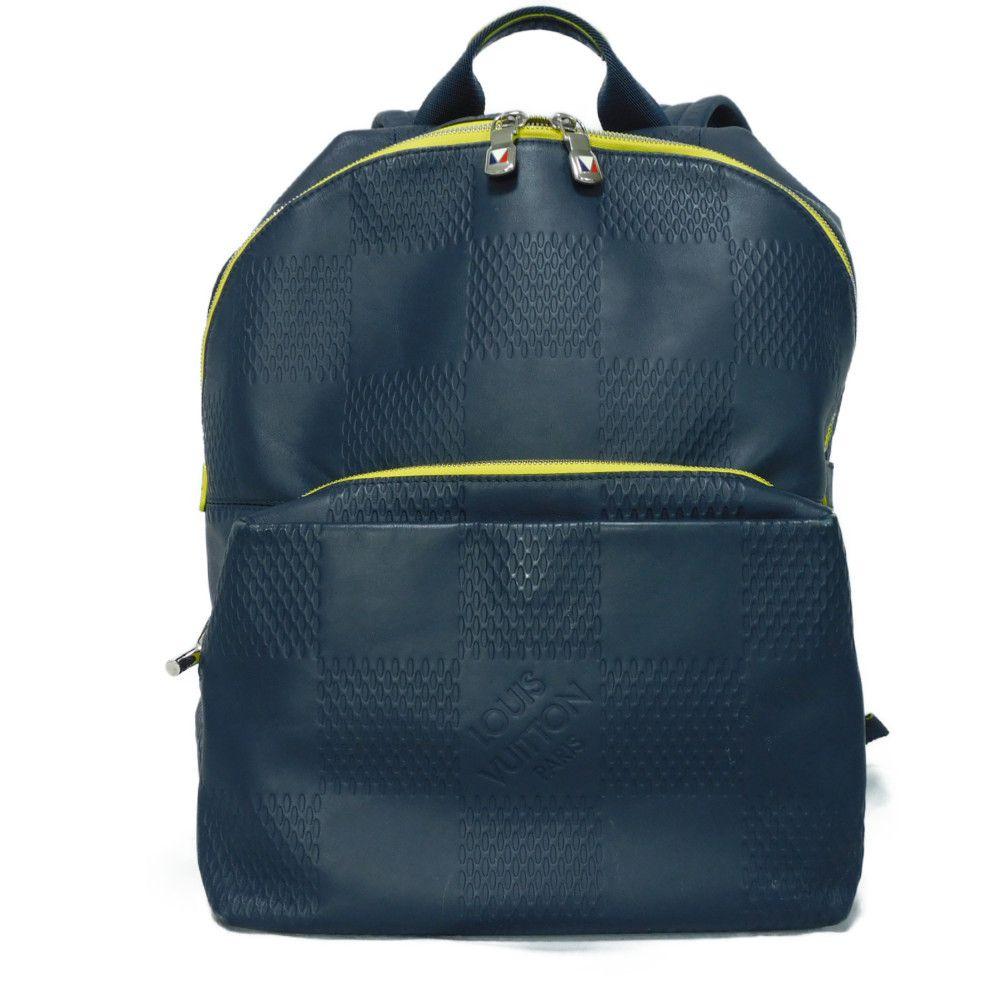 Used 12564 Apollo N44016 7927 America's Cup Navy Jaune Damier Infini Asphalt Blue Men's from Japan AUTHENTIC