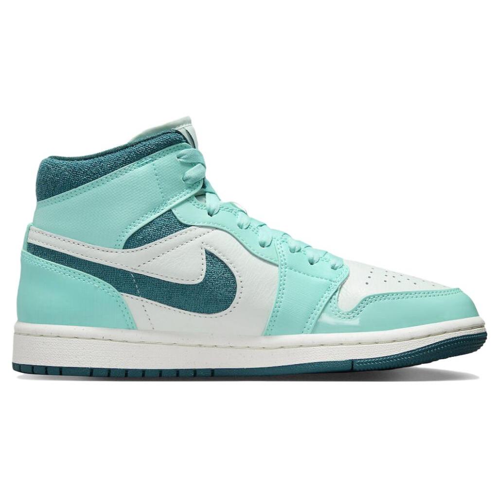 New JORDAN 1 Mid Chenille Bleached Turquoise Women's DZ3745-300