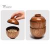 Beautiful Dishwasher Safe Wear-Resistant Salad Bowl Soup Rice Salad Wooden Serving Bowl Kitchen Supplies