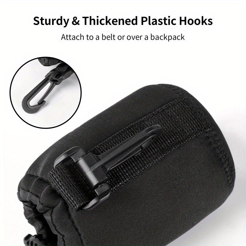 4pcs Soft Neoprene Camera Lens Pouch Bag - Waterproof Drawstring Protector Case Set with Shockproof and Scratch-Resistant Design