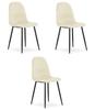 Como Chair - Beige Velvet X 3
