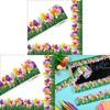 Spring Tulip Flower Party Classroom Decor Paper With Color Printing For Home And Event Use