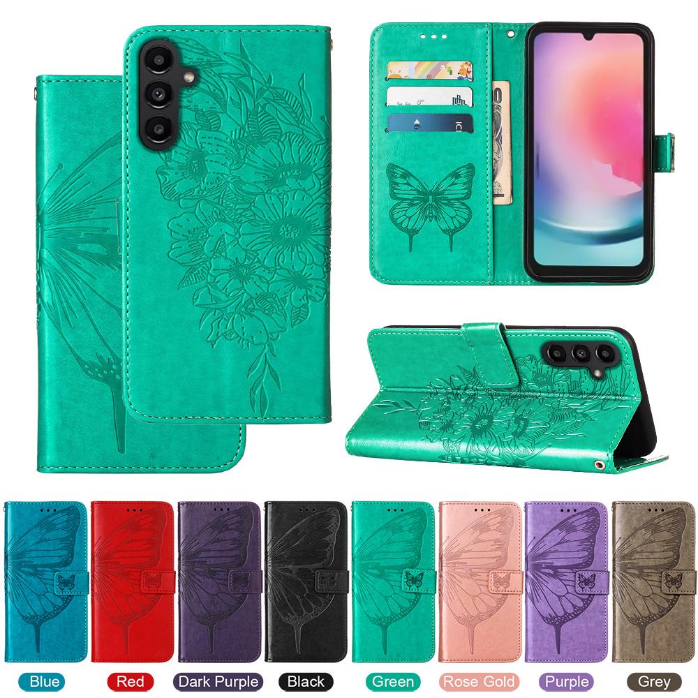 Vivo V30 Lite Magnetic attraction Leather Case For Vivo V30 Pro 5G V30 SE V40 SE Holster Flip Cover Case Phone butterfly Wallet