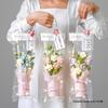 Hug Bucket Hand-Woven Puff Yarn Flower Holiday Bouquet