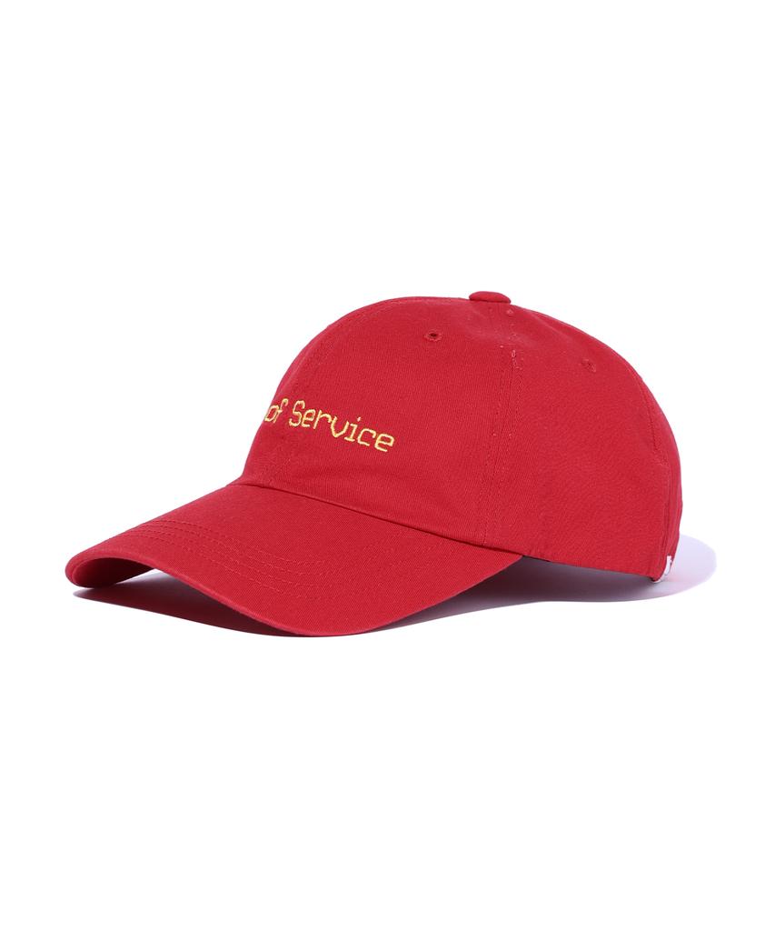 SOUNDSLIFE Vintage Lettering Washing Ball Cap Red