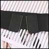 Corset Girdle Crocodile Elastic Belt Gothic Lolita Zipper Accessory BT665 [White Fang] Women's (Black)