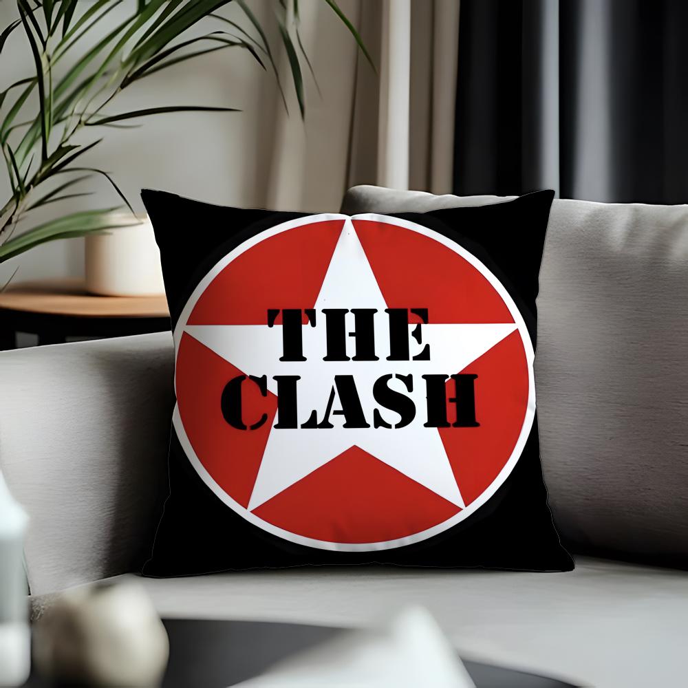 New TThe Clashed Cushion Cover Antidustmite Pillowcase Invisible Zipper Silky Short Plush Sofa Cushion Cover