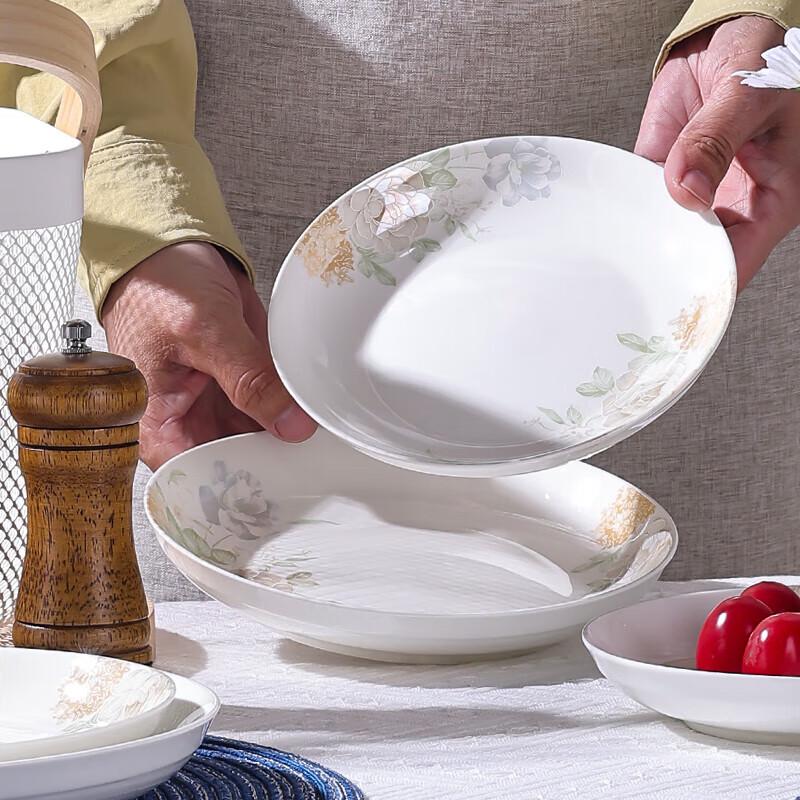 Airest Dreamy Flower Shadow 22-Piece Ceramic Dinnerware Set