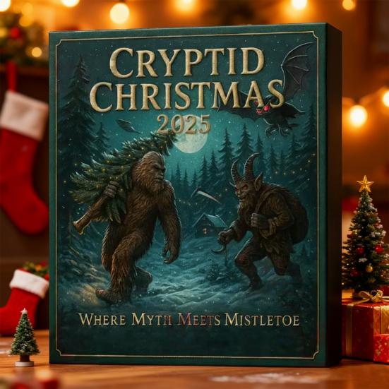 Christmas Mysterious Creature Advent Calendar Box 24 Days Xmas Countdown Calendar with 24 Animal Ornament Holiday Party Gift