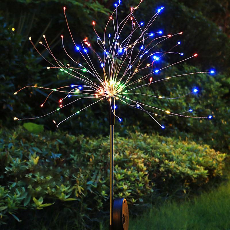 Solar Firework Lights: Waterproof Outdoor Festival & Courtyard Decor