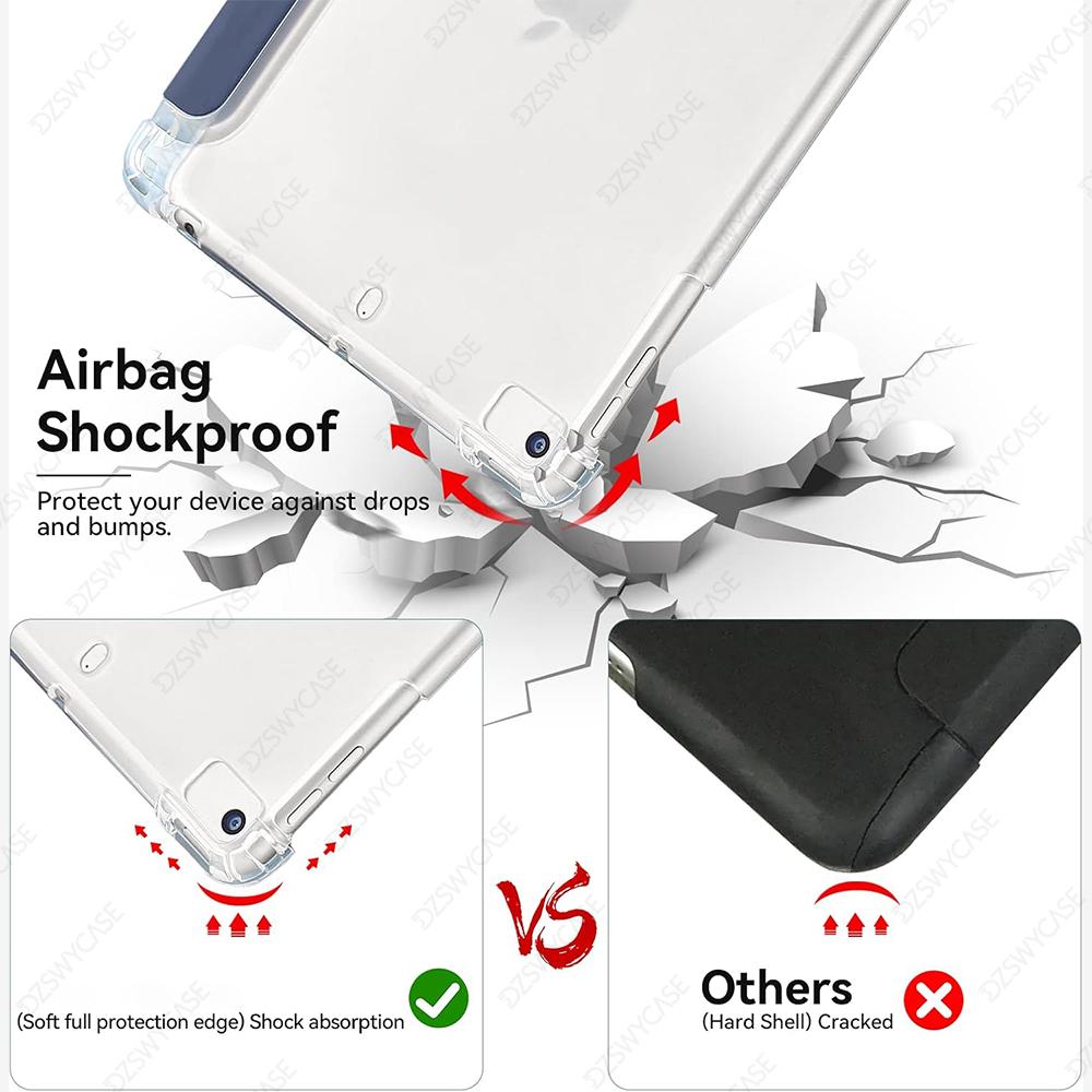 Case for iPad Mini 5/4th Gen 7.9 Inch with Stylus Holder, Slim Lightweight Protective with Soft Translucent Frosted TPU Cover