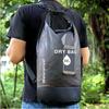PVC Waterproof Backpack with Net Pocket - Single/Double Shoulder Options for Rafting