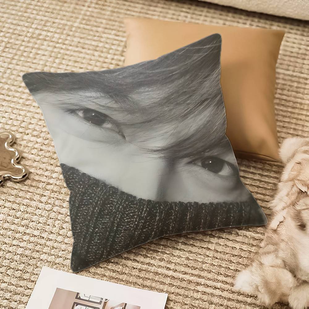Handsome Star L-Lee Min-ho-MT Popular Pillow Case Comfort Sofa Bed Silky Elegant Invisible Zipper Decorative Cushion Cover