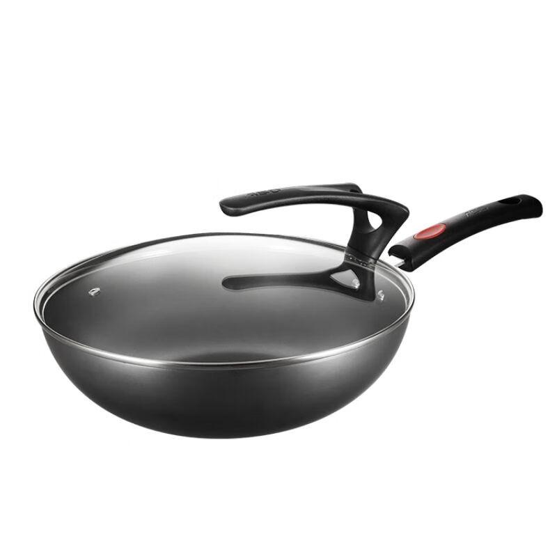 Aishida 32cm Refined Iron Non-Coated Wok
