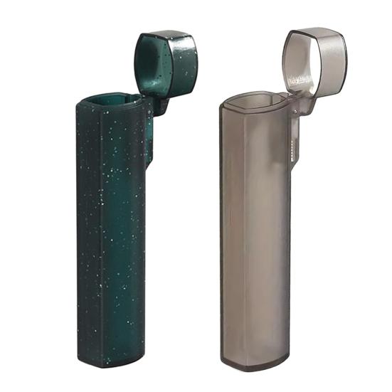 Boîte de Rangement Transparente et Portable pour Cure-dents, Support Distributeur Polyvalent pour Coton-tiges, Mini Organisateur de Cure-dents, Récipient pour Voyage en Extérieur