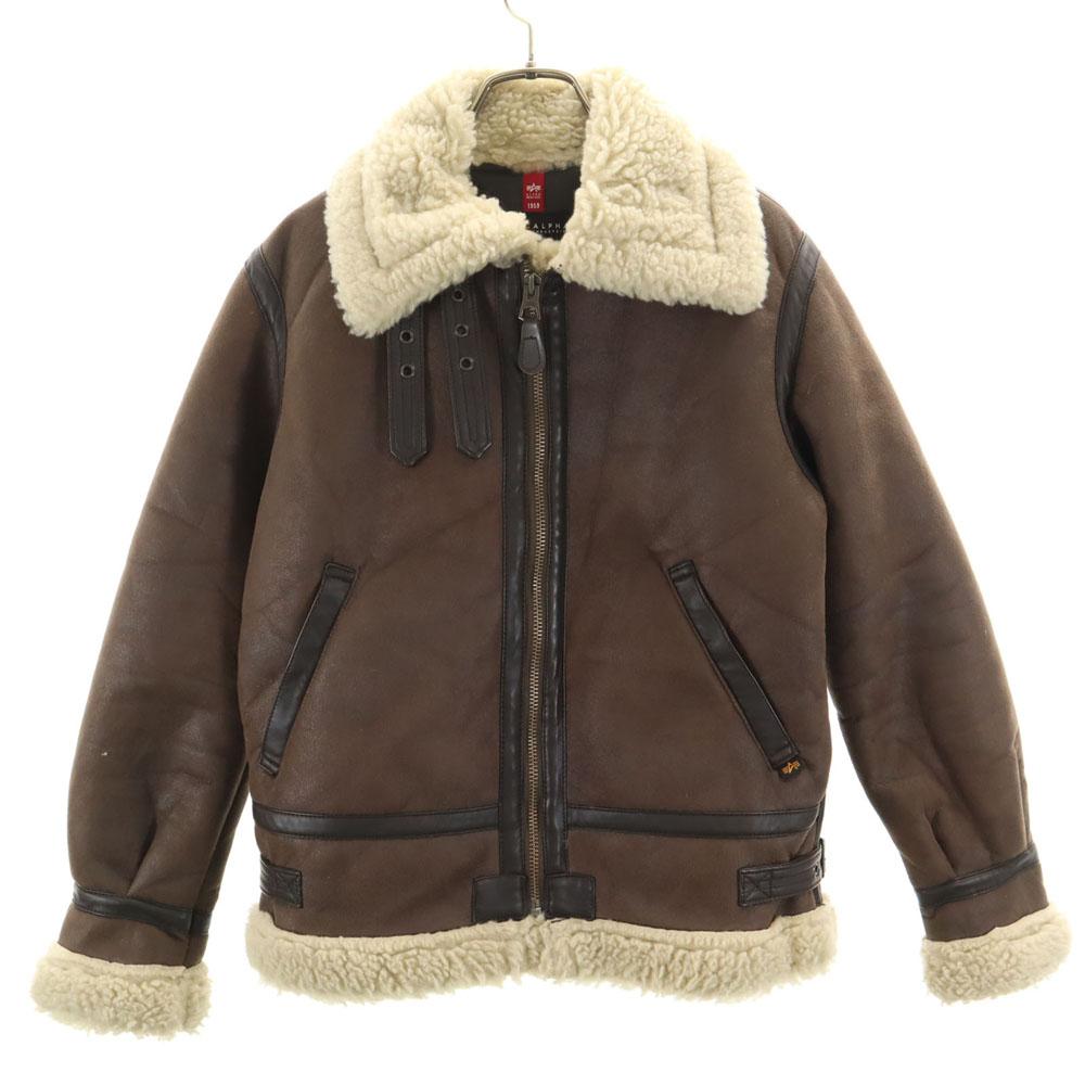 

ALPHA INDUSTRIES INC B-3 Куртка из искусственного мутона S Коричневая Бомбер Летная Женская Б/У