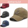 Embroidered Riveted Sea Baseball Cap Men Spring Fall Cowboy Outdoor Travel Shade