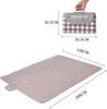 Large Picnic Pool Checkered Picnic Picnic Cherry Blossom Outdoor Sheet, Waterproof, Mat, Beach, Thick, Pattern, Foldable, Sheet, Mat, Portable,