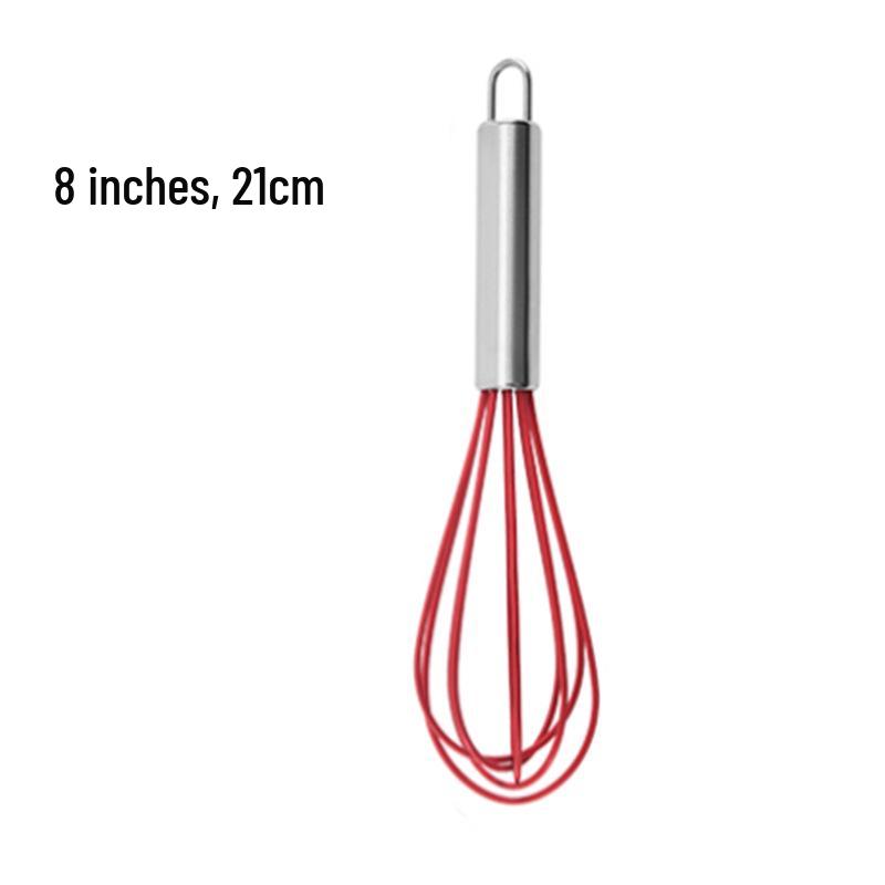Food-Grade Stainless Steel Silicone Egg Whisk & Cream Whipper