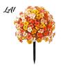 Decorative Faux Botanicals for Bedroom Artificial Fall Flowers Outdoors Fake Autumn Topiary Ball UV Resistant Mums with Ground Plants Home