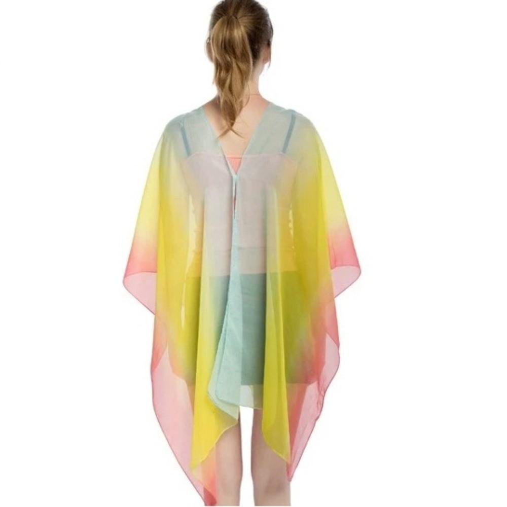 Chiffon Sunscreen Shawl Sun Protection Pullover Top Fashion Chiffon Shrug Summer