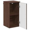 Bathroom Cabinet with Door Brown Oak Effect 30 X 31.5 X 61 Cm