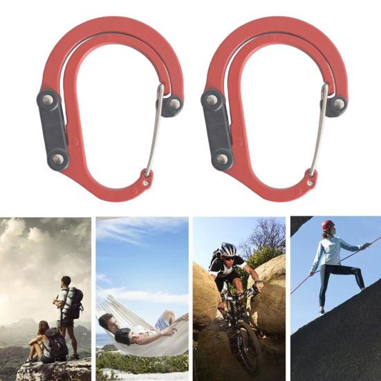 Multifunctional Carabiner Hanging Buckle Strong Load-bearing Aluminum Alloy Versatile Rotating D-type Carabiner Clip
