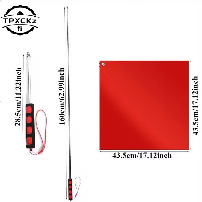 Horse Training Flags With Telescopic Flagpole Tour Guide Flagpole Set Portable Horseback Riding Gear Vibrant Colors