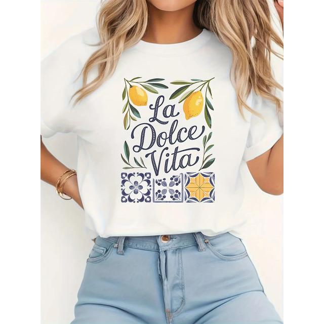Camiseta La Dolce Vita Lemon Tile S