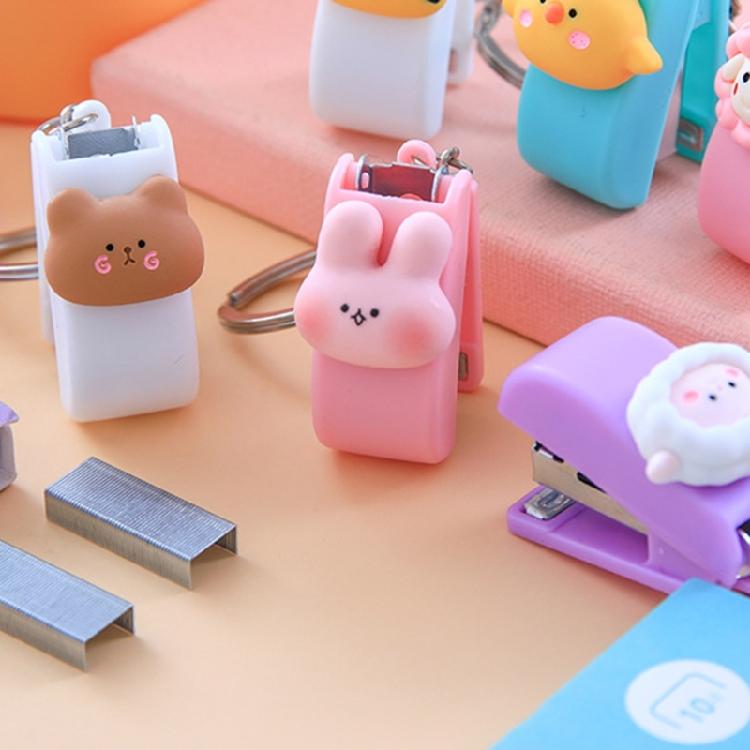 Adorable Miniature Stapler With Keyrings Tiny Keychain Stapler 20 Sheets Capacity For School Offices And Corporate Gifts