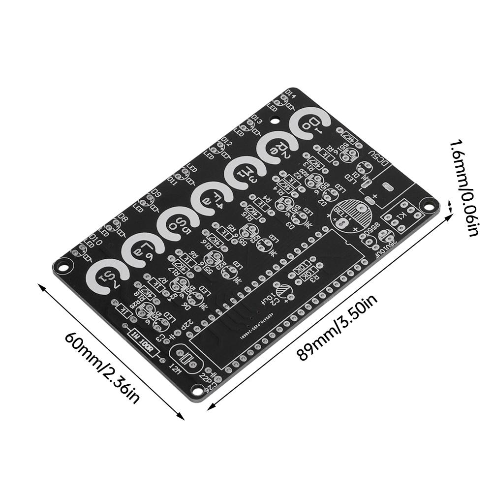 DC 4.5V-5.5V 51 Microcontroller String Less Photoelectric Piano Kit Music Keyless LED Electronic Piano DIY For Children's gifts
