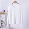 Women's Solid Color Half-High Neck Wool Knit Sweater - Autumn/Winter Short Thick Pullover Base Layer Knitwear