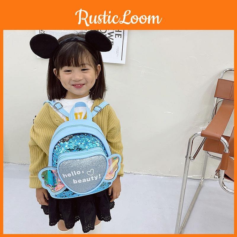 Cartoon Love Backpack Animal Kids Pu Book Bag With Impactresistant Fabric