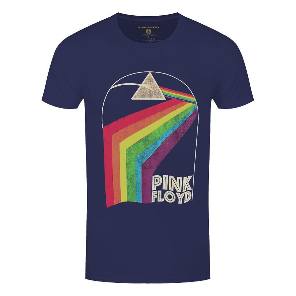 

Pink Floyd T-Shirt Prism Arch Band Official New Blue L