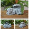 Resin Dog Angel Pet Memorial Gifts Grave Marker Tribute Statue Cat Dog Memorial Statue Modern Home Goods Miniature Deck Decor