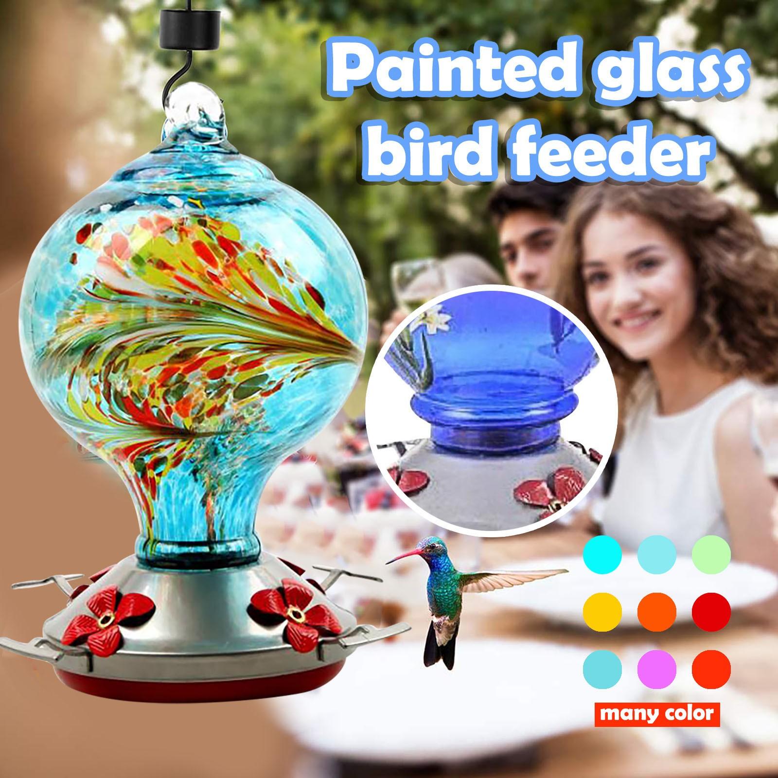 

Hummingbird Water Feeder Bird Feeder Anti-ant Hook Stained Glass
