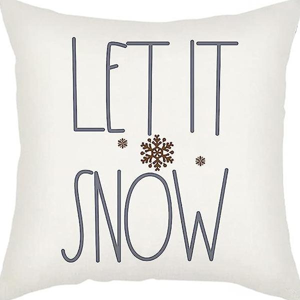 Nordic Christmas Snowman Pillowcase Linen Sofa Cushion Pillowcase New Style Christmas Pillowcase