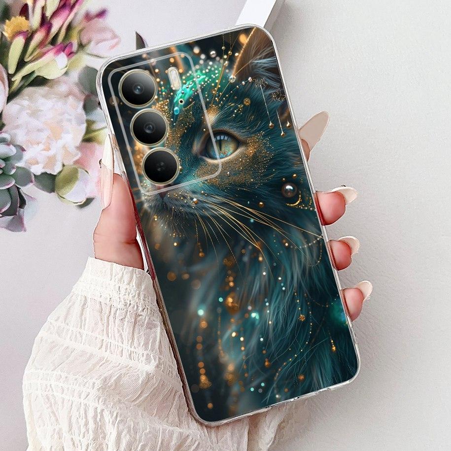 For OPPO Realme C75 4G Case 2025 New Fashion Butterfly Love Heart Flower Soft Transparent Silicone Cover For RealmeC75 C 75 Etui