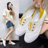 Summer Light Canvas Shoes for Women Casual Flat Slip On Woman Footwear New In Offers Fashion Trends 2025 Cheap Vulcanized Shoe
