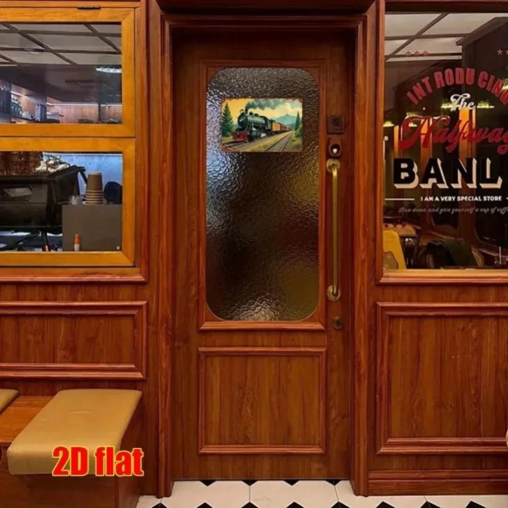 Vintage Southern Railroad Metal Sign - 2D Rustic Train Mountain Art for Home Living Room Decor