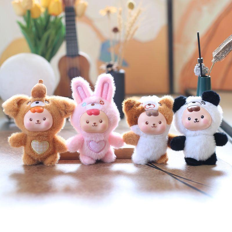 Adorable Rabbit Plush Doll With Pp Cotton Filling For Backpacks And Gifts