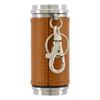 Orobianco Portable Ashtray, Stylish Genuine Leather, Men's, ORA-001, Made in Japan, Brown Cowhide Leather