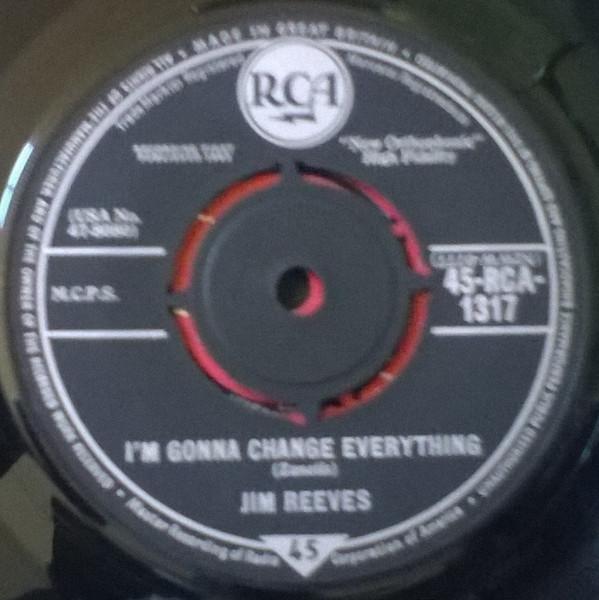 

7inch Record JIM REEVES - I m Gonna Change Everything 45RCA1317 RCA 1962 UK Pop Used
